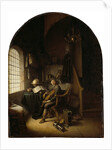 An Interior with a Young Violinist by Gerrit Dou